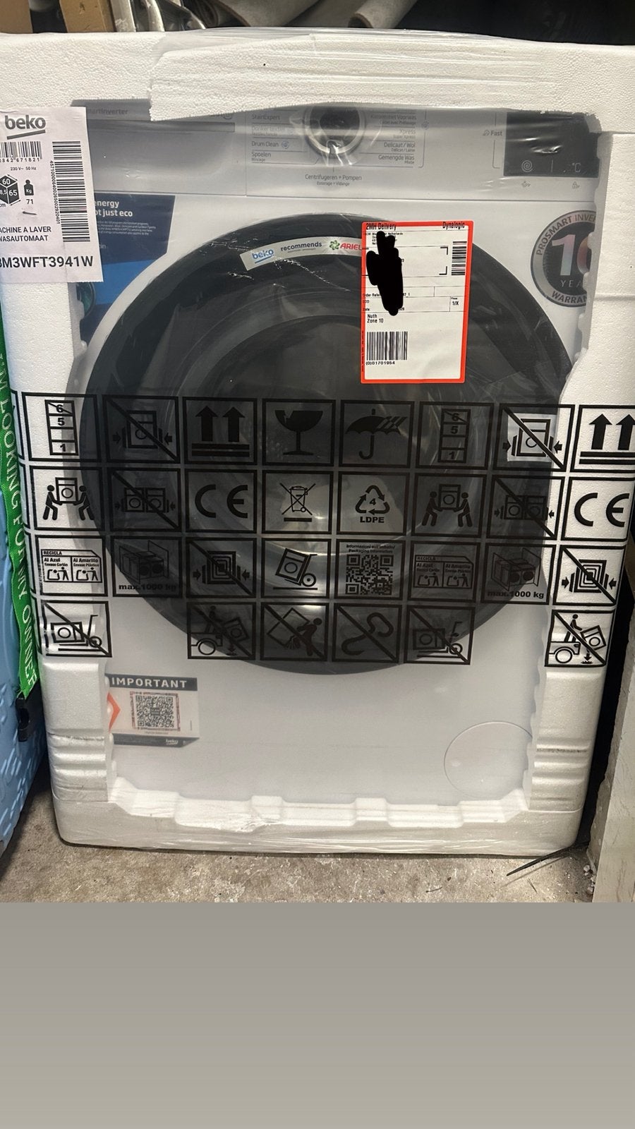 Beko Wasmachine (NIEUW), Witgoed en Apparatuur, Ophalen of Verzenden, Zo goed als nieuw