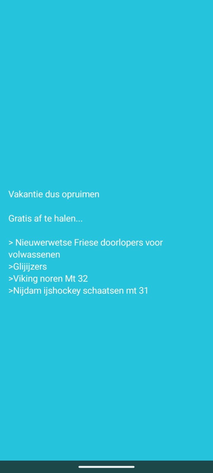 Gratis schaatsen, Sport en Fitness, Schaatsen, Ophalen