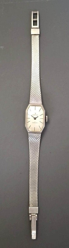 Schitterende Geheel Massief Zilver Mechanisch Dameshorloge, Sieraden, Tassen en Uiterlijk, Horloges | Dames, Overige merken, Polshorloge