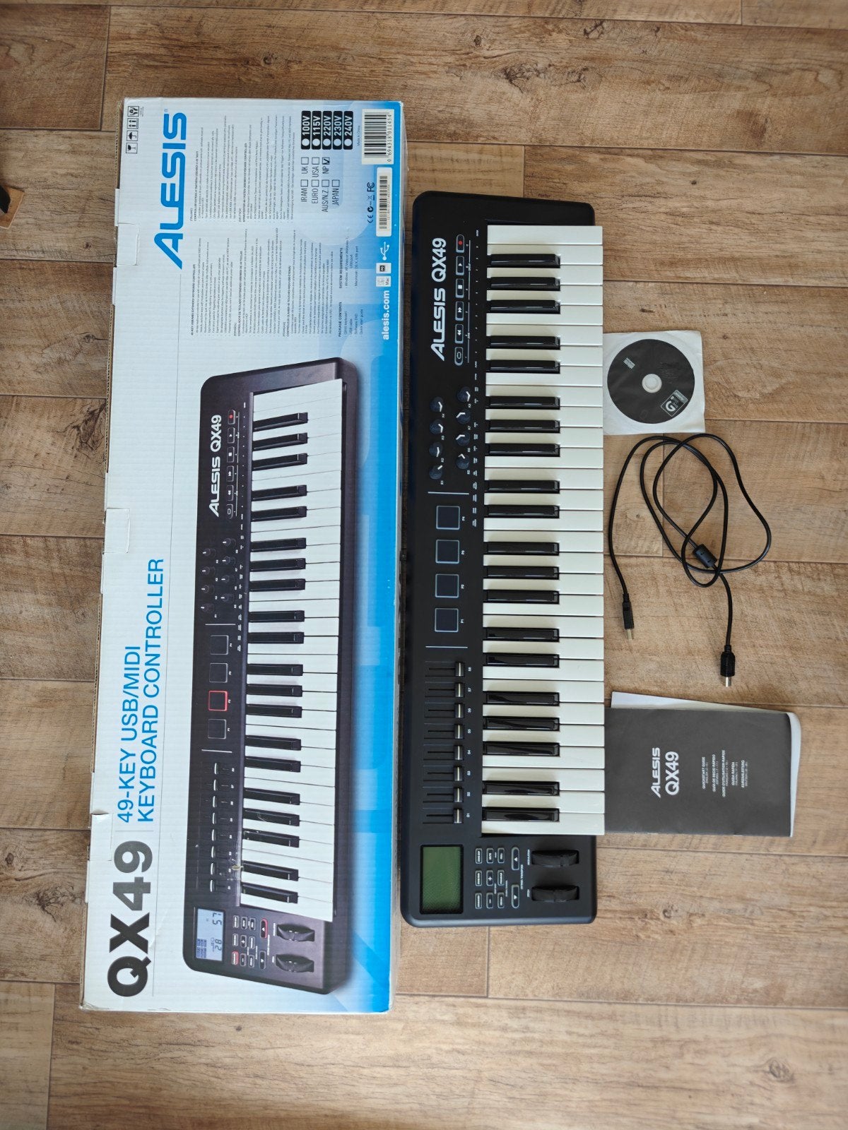 Alesis QX49 MIDI Keyboard Controller - Zo goed als nieuw, Zo goed als nieuw, Aanslaggevoelig, Ophalen, 49 toetsen