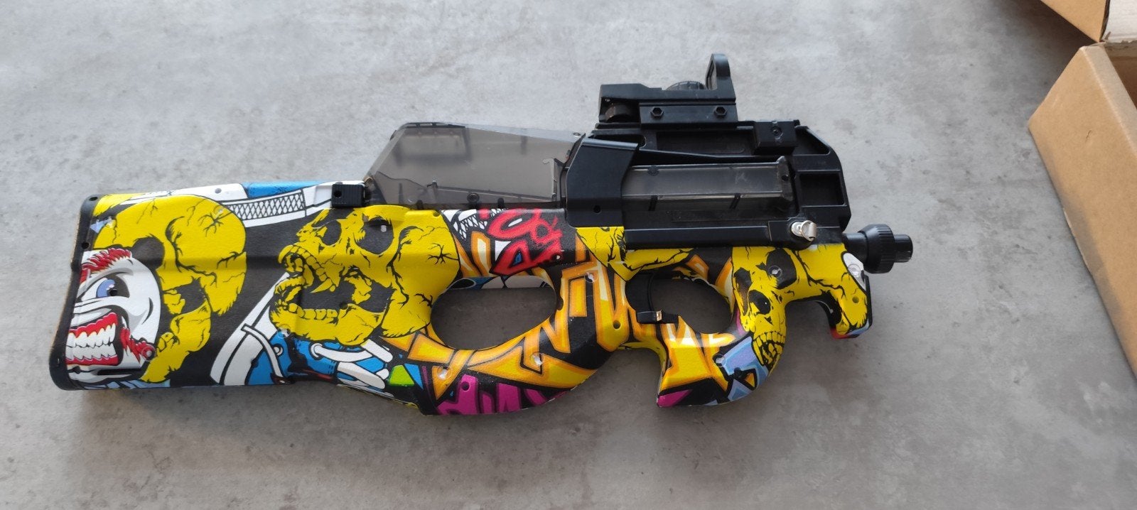 Gelblaster, Ophalen
