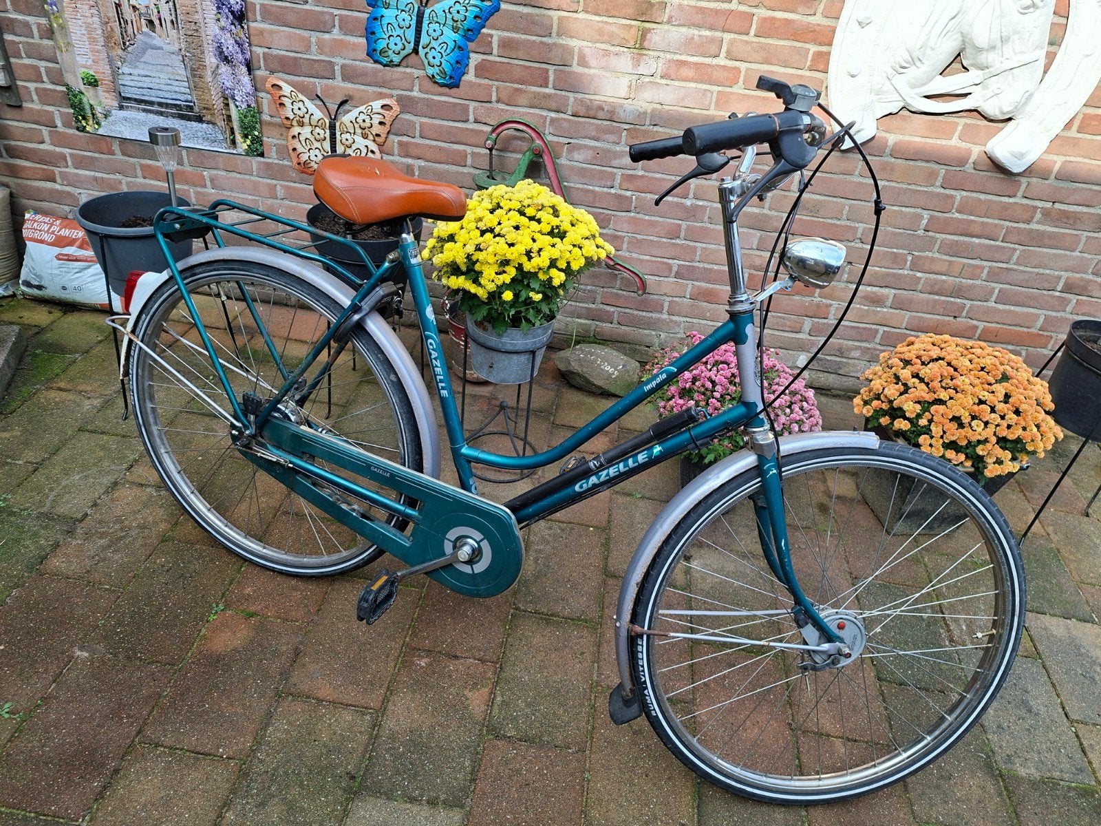 Gazelle Impala Damesfiets - Gebruikt maar goed, Fietsen en Brommers, Ophalen, Terugtraprem, Gazelle, 53 tot 56 cm