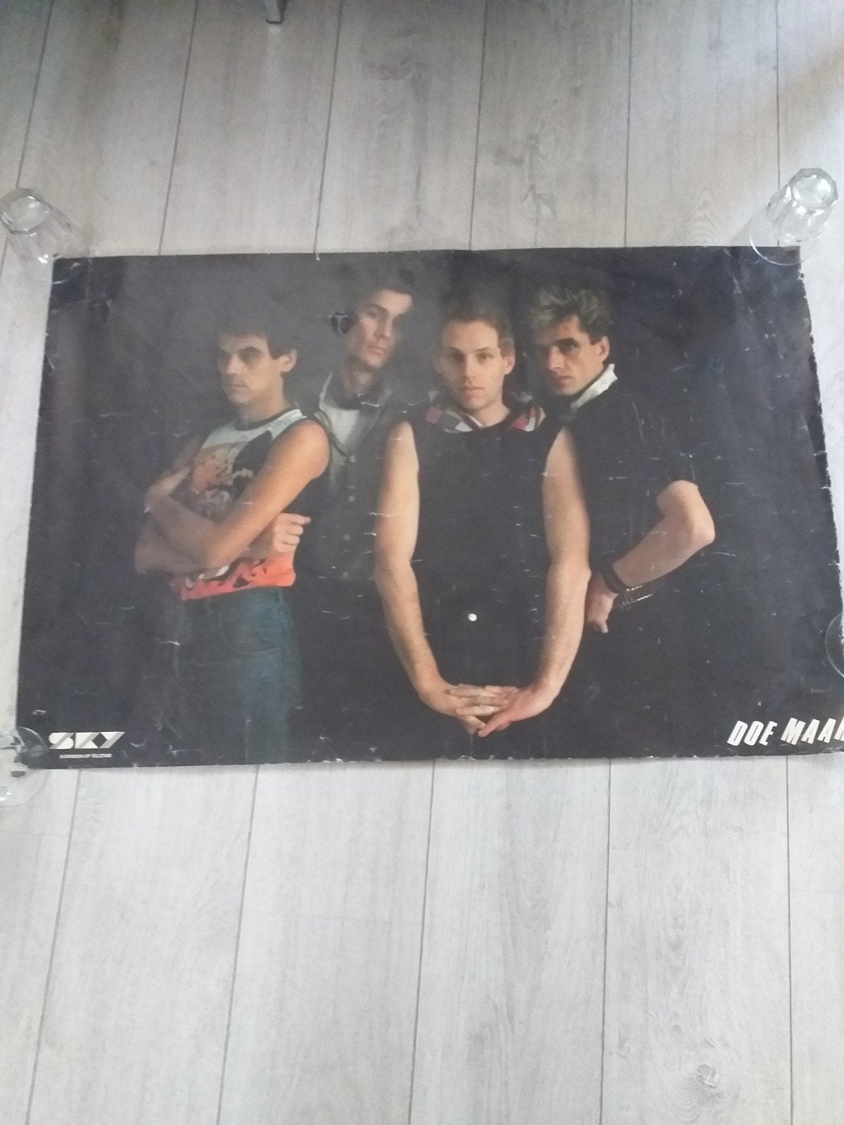Vintage Doe Maar Poster Jaren '80, Gebruikt, Rechthoekig Liggend, Ophalen of Verzenden, A1 t/m A3