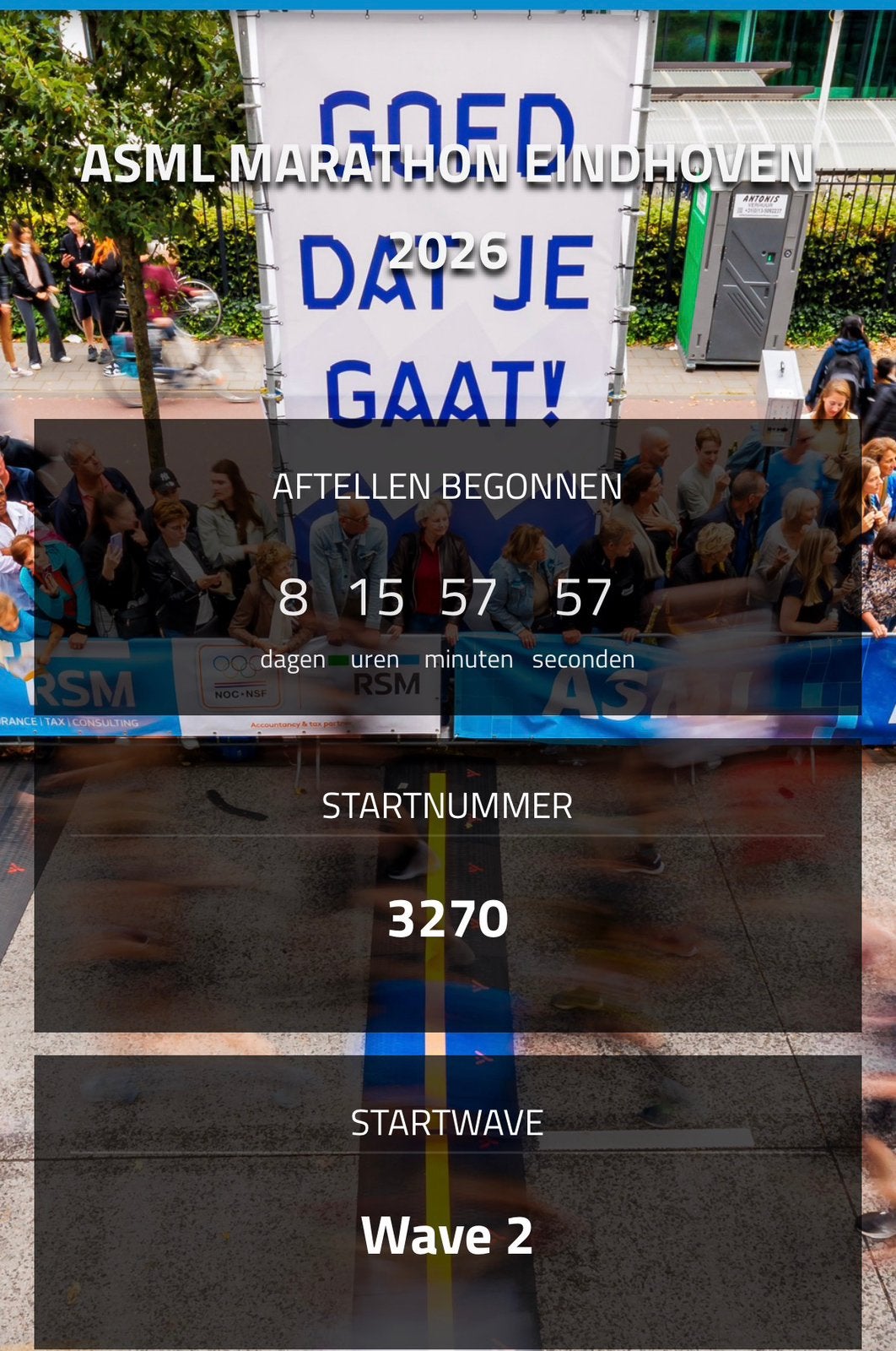 ASML hele marathon Eindhoven, Eén persoon