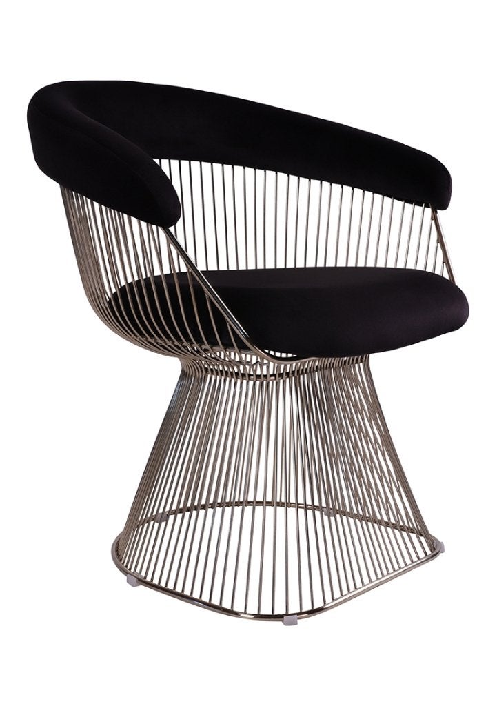 OHNO Wire Chair Armleunstoel Small - Zwart, Huis en Inrichting, Stoelen, Niet ingevuld, Overige materialen, Zwart, Niet ingevuld