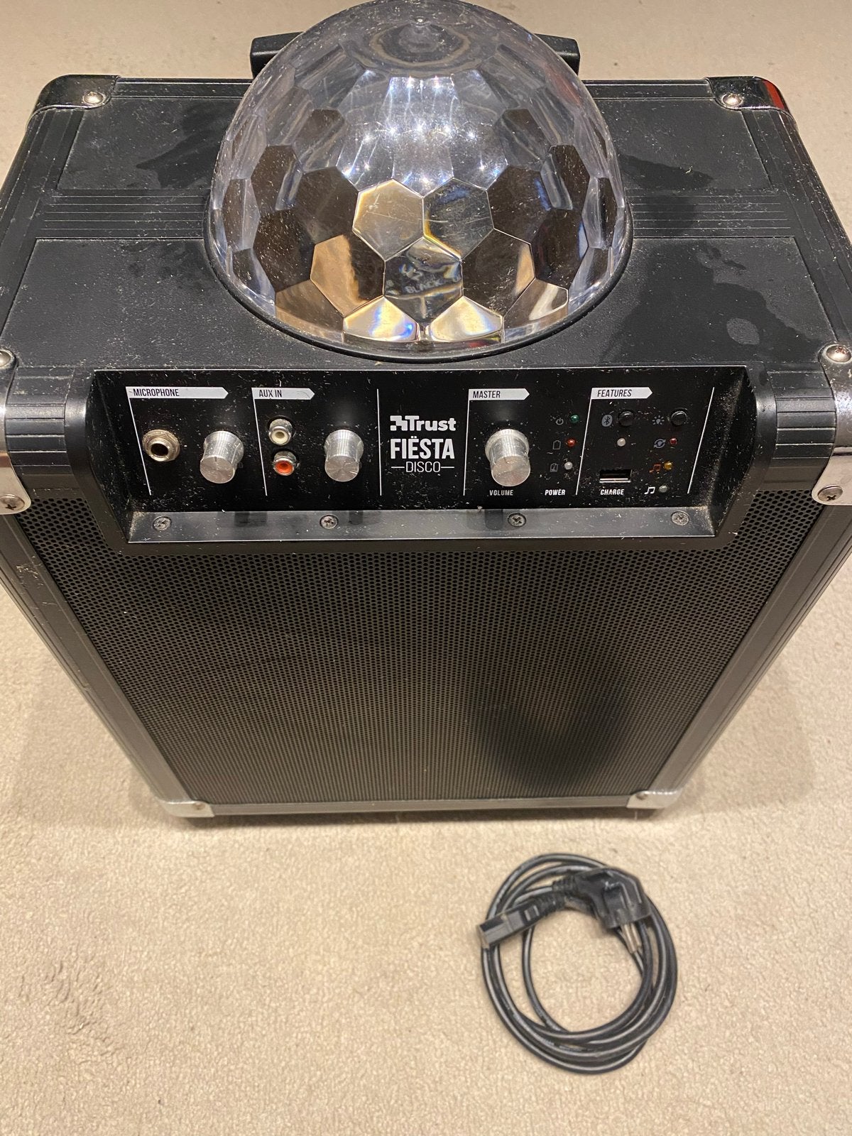 Trust Fiesta Disco draagbare speaker met discolamp, Ophalen of Verzenden, Gebruikt, Dj-set, Overige merken