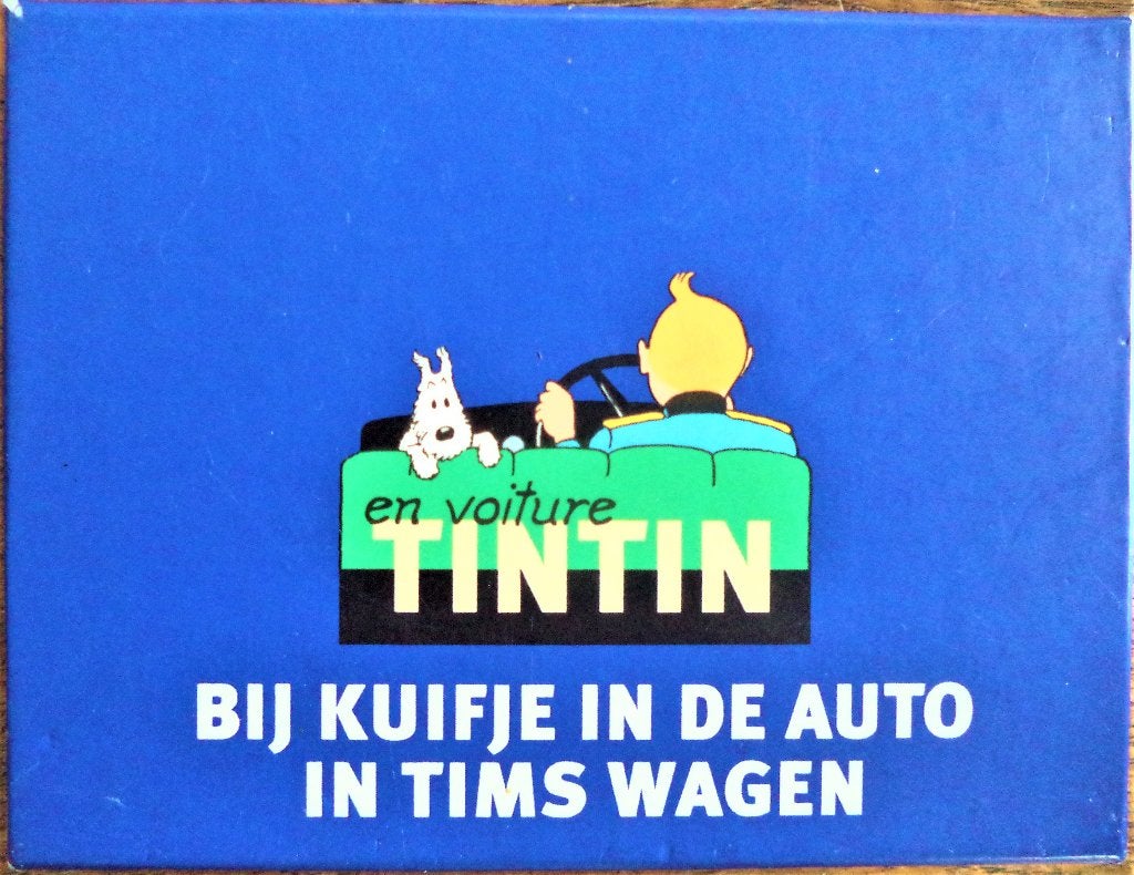 Speelkaarten : TINTIN - Bij Kuifje in de auto - Tims wagen, Ophalen of Verzenden, Nieuw, Speelkaart(en)