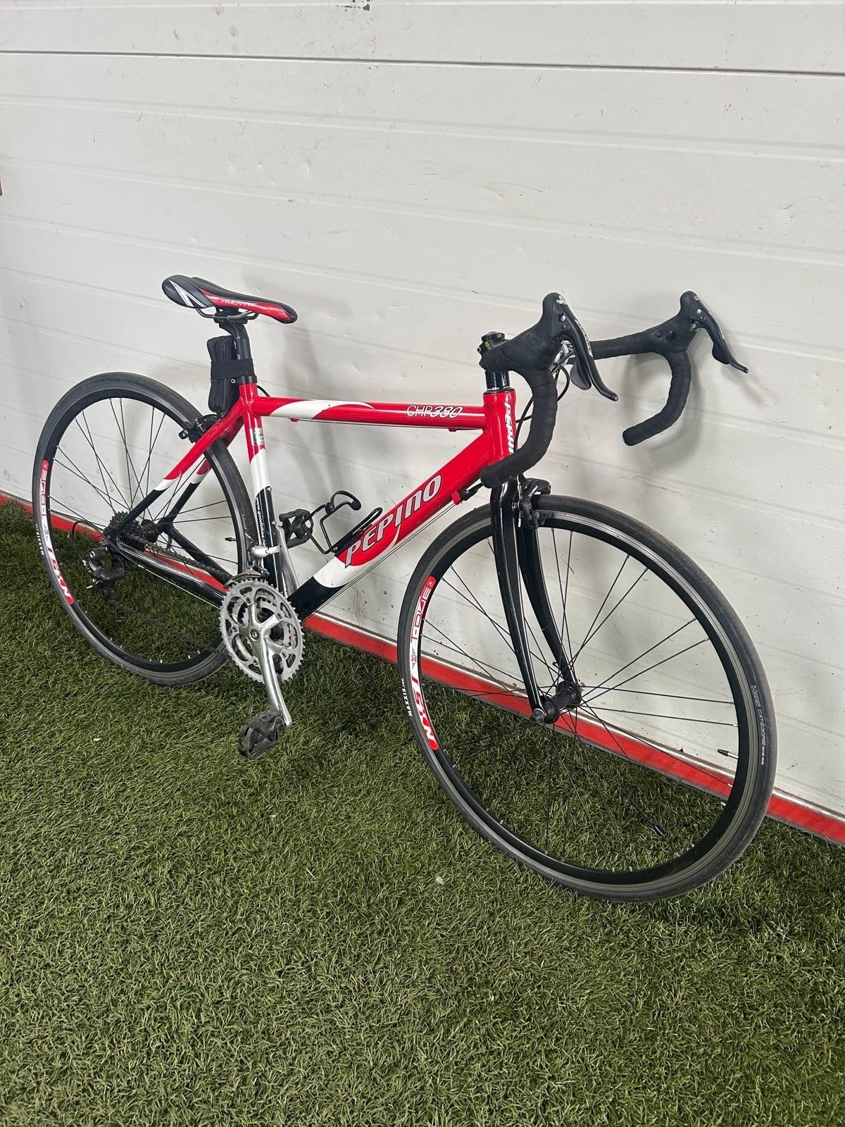Pepino CHP380 racefiets - Rood/Wit framehoogte 48 cm, Fietsen en Brommers, Fietsen | Racefietsen, Gebruikt, Aluminium, Minder dan 49 cm