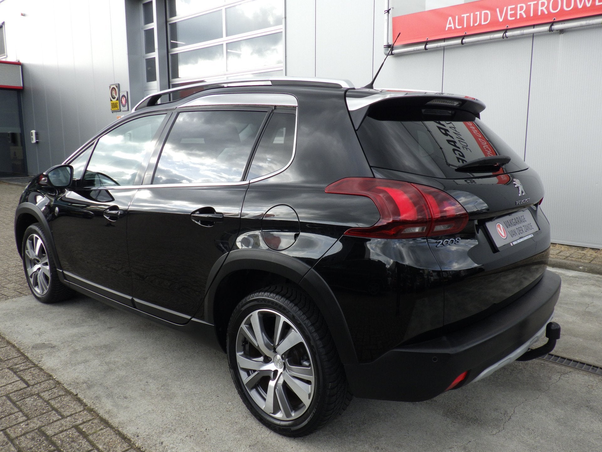 Peugeot 2008 1.2 AUT Crossway Kompas, Panodak, Camera, Trekh, Auto's, Gebruikt, Zwart, 1199 cc, 1165 kg