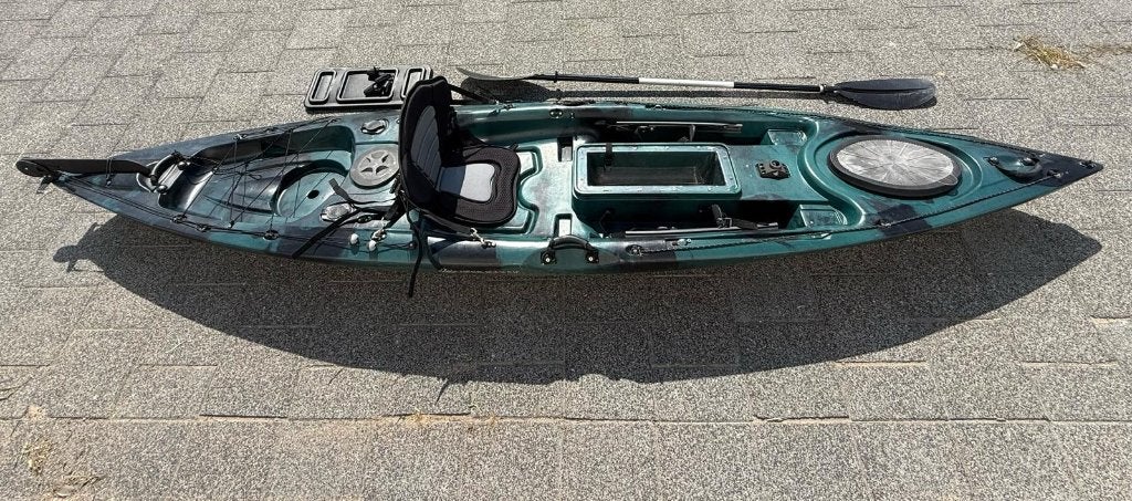 Kajak met peddel en zitje Liker Angler 4.0, Watersport en Boten, Kajaks, Ophalen, Gebruikt, 1-persoons