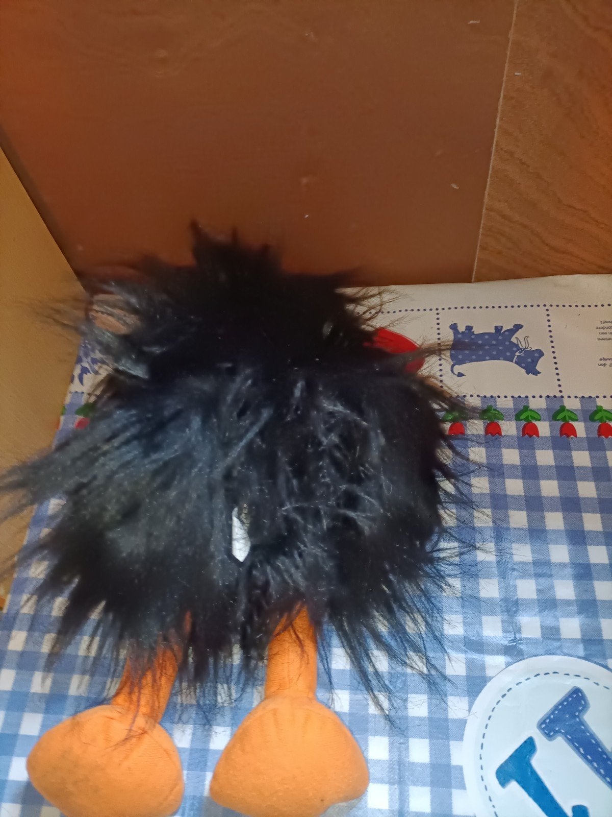 Zwarte kraai handpop vogel handpop met piepje rekenhulp, Ophalen of Verzenden, Zo goed als nieuw, Overige typen