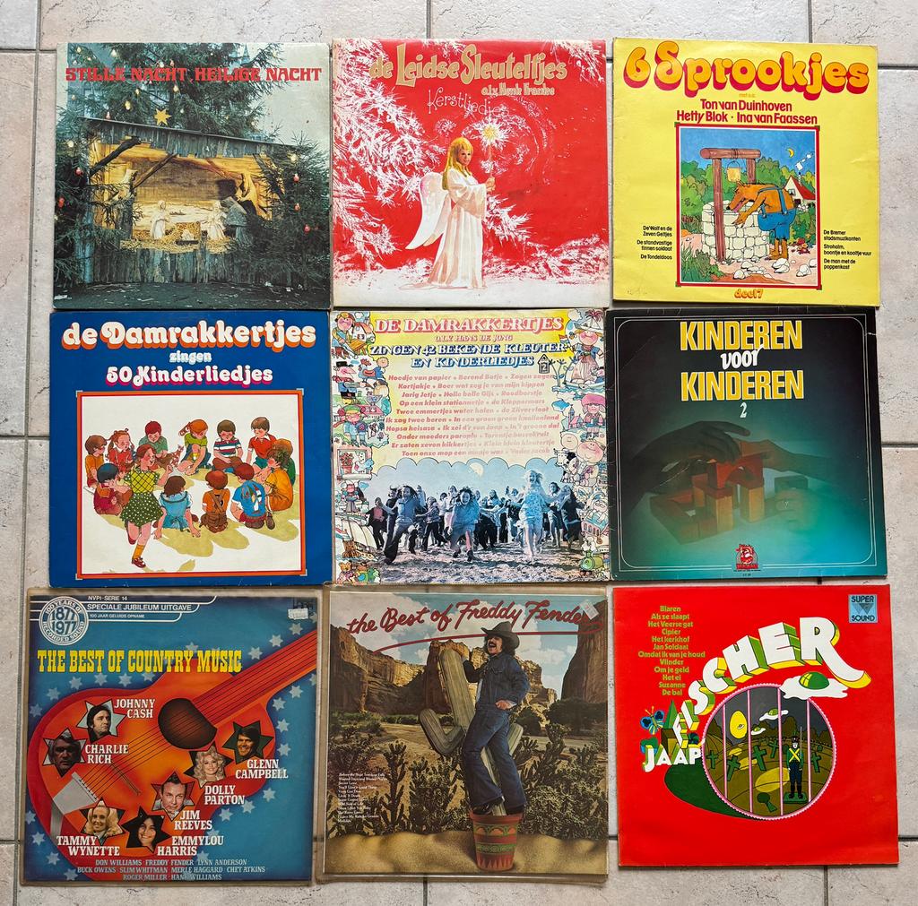 Grote partij LP’s 55 st| 60’s 70’s 80’s | Pop, NL, Country,, Ophalen, Zo goed als nieuw, 12 inch, Overige soorten