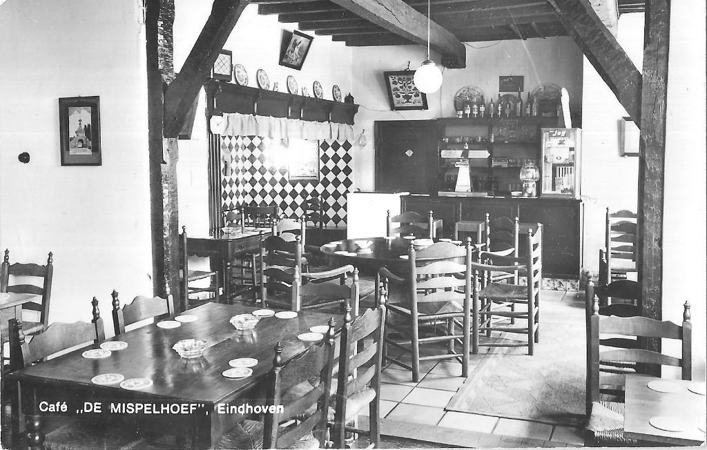 AK Eindhoven - Café "De Mispelhoef", Verzenden, 1960 tot 1980, Ongelopen, Noord-Brabant