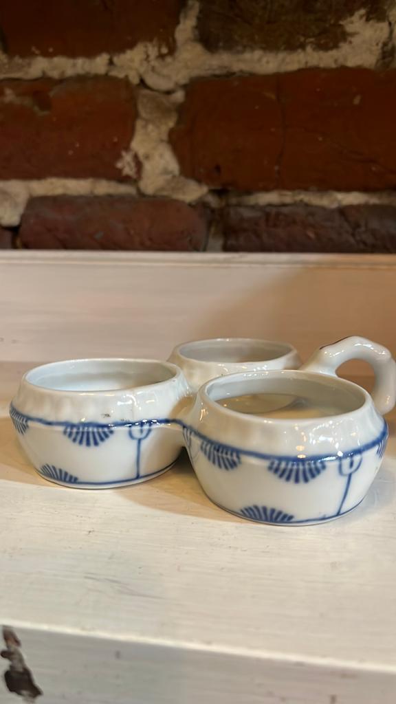Saks blau menage stel, Ophalen of Verzenden