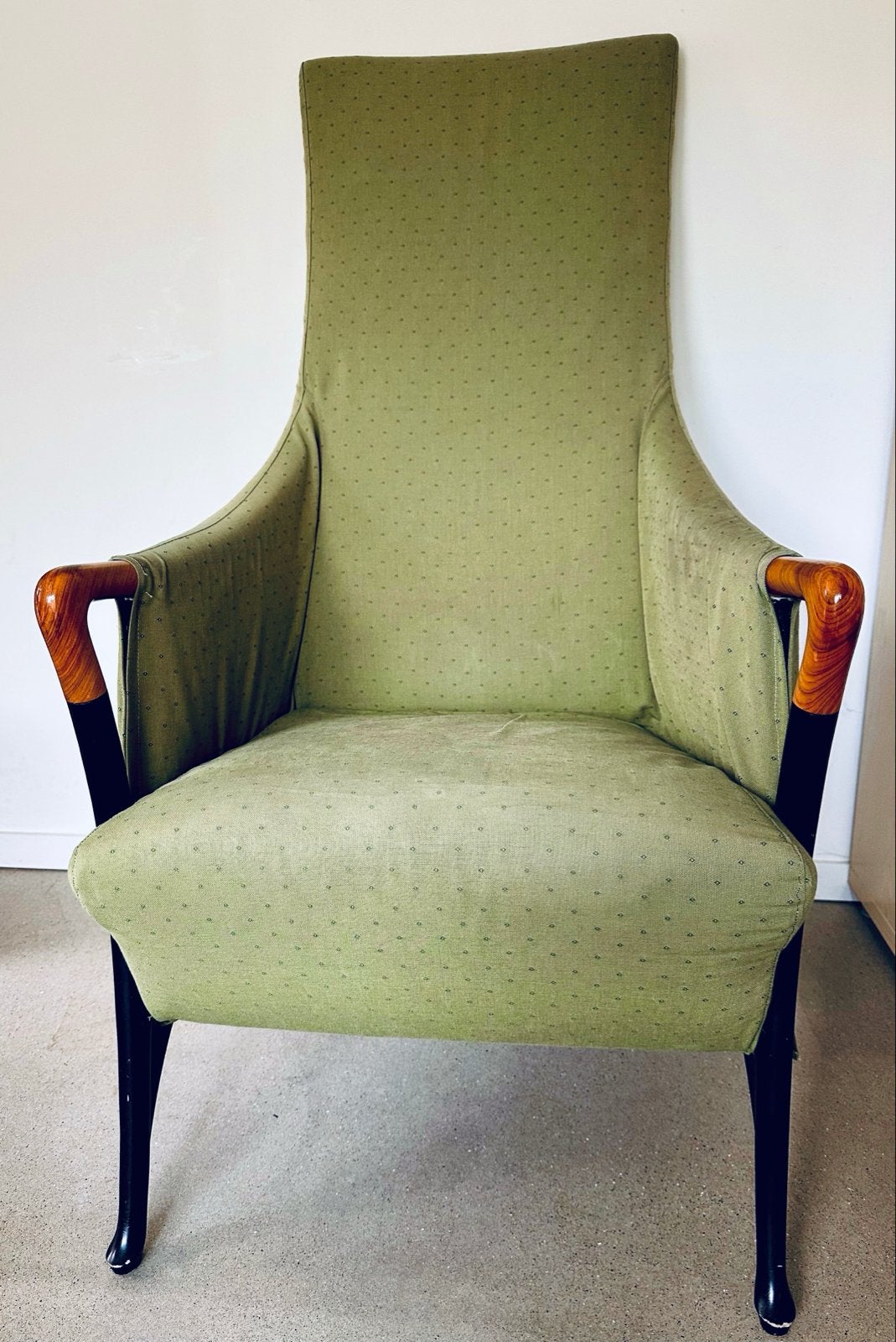Giorgetti Progetti fauteuil - Vintage design stoel, Ophalen of Verzenden, Gebruikt, Hout, 75 tot 100 cm
