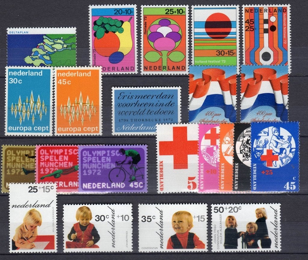 Jaargang 1972 postfris, Ophalen of Verzenden, Na 1940, Postfris