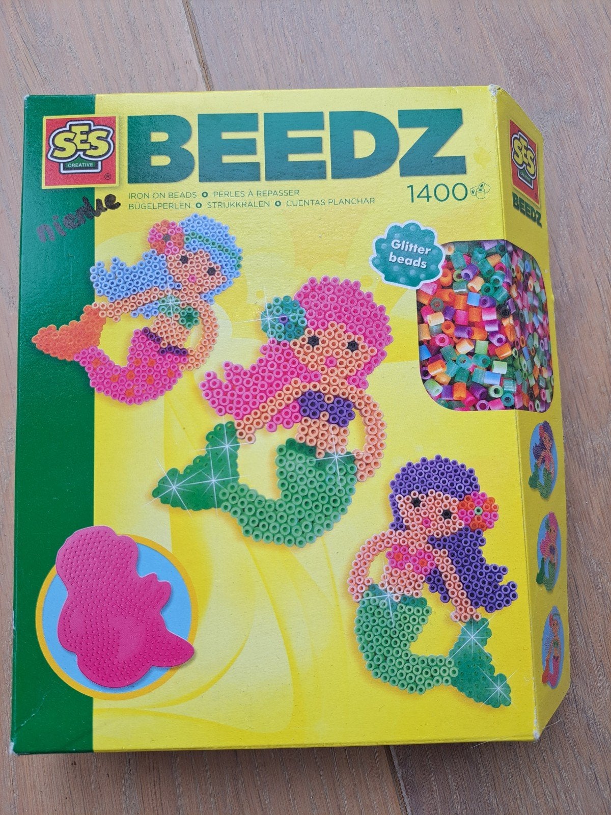 SES Beedz strijkkralen zeemeerminnen met maar een paar krale, Fantasie, Gebruikt, Meerkleurig, Ophalen of Verzenden