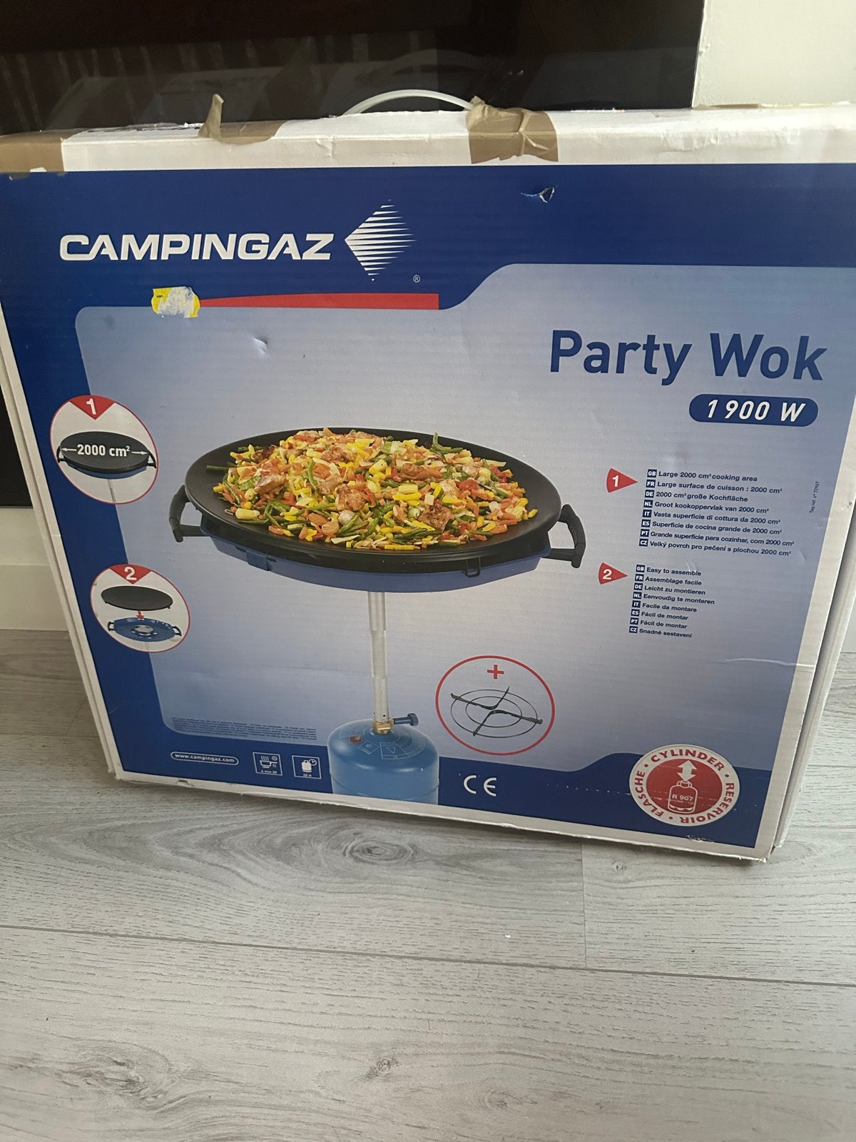 Campingaz Party Wok 1900W - Nieuw in doos, Ophalen of Verzenden, Nieuw