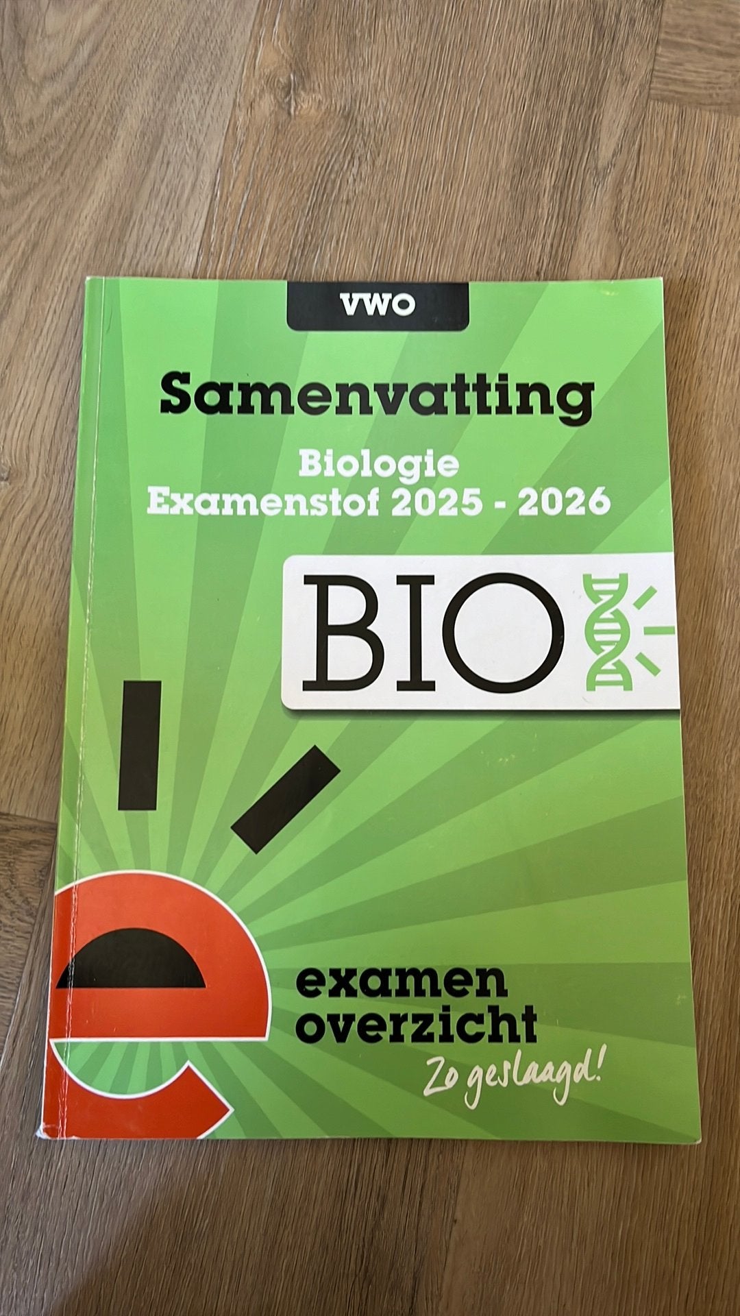 Samenvatting Biologie examenoverzicht vwo 2025-2026, Boeken, Ophalen of Verzenden, Zo goed als nieuw, VWO, Biologie
