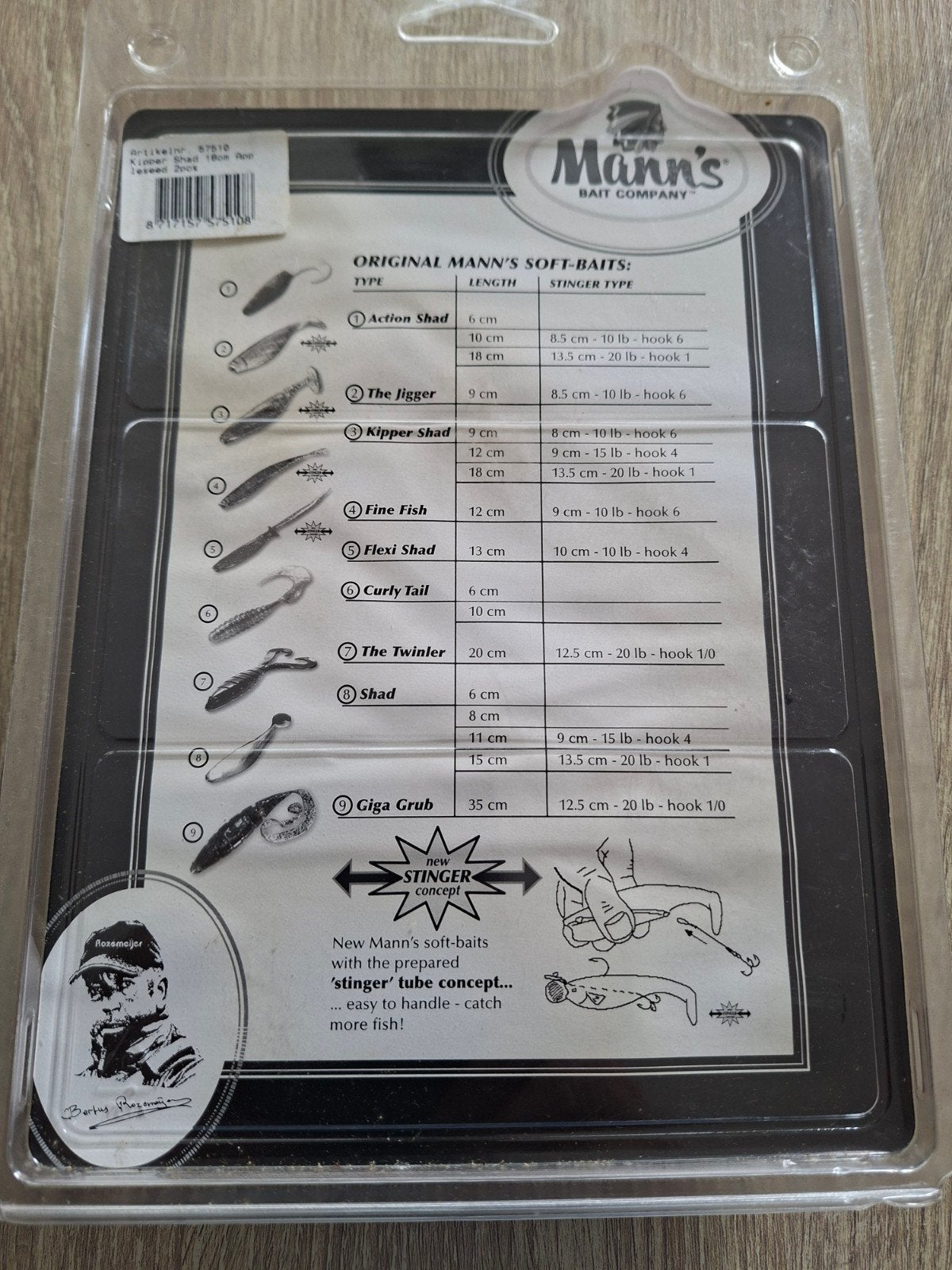 Mann's Kipper Shads 18 cm - Bertus Rozemeijer 15 pakjes, Ophalen of Verzenden, Nieuw, Werphengel