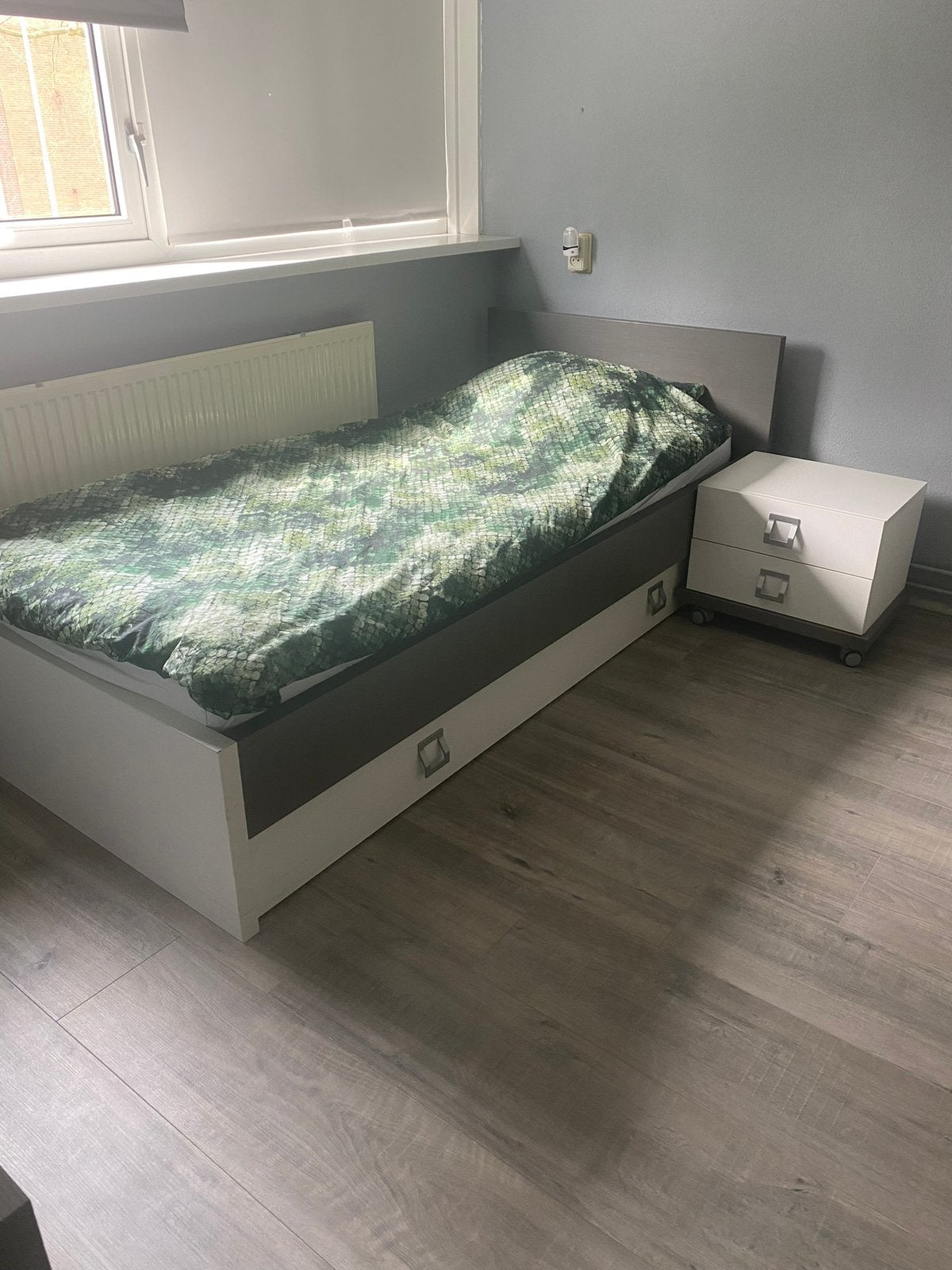 Complete slaapkamer set van zeer goede kwaliteit –Totaal Bed, Huis en Inrichting, Ophalen, Zo goed als nieuw, Eenpersoons