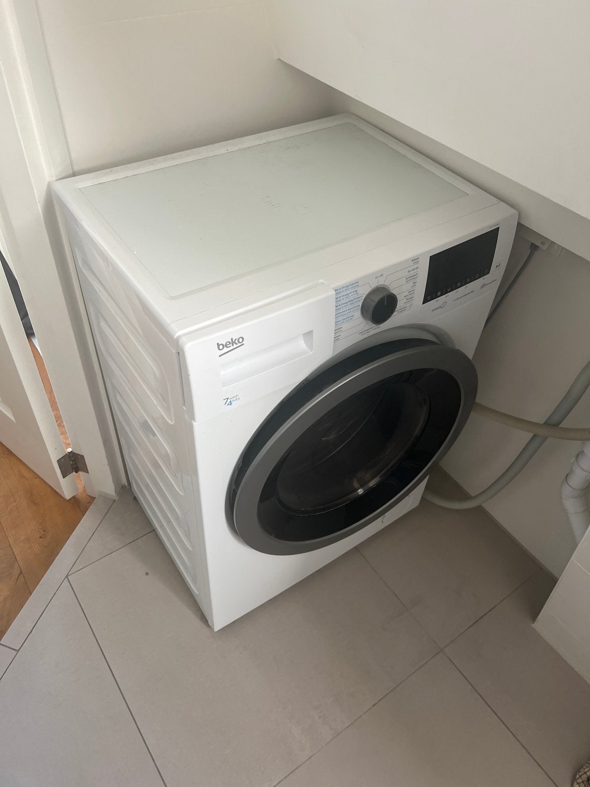 Beko HTV7732XW01 Wasmachine - Stopt soms vroegtijdig, Ophalen, Voorlader, Niet werkend, 85 tot 90 cm