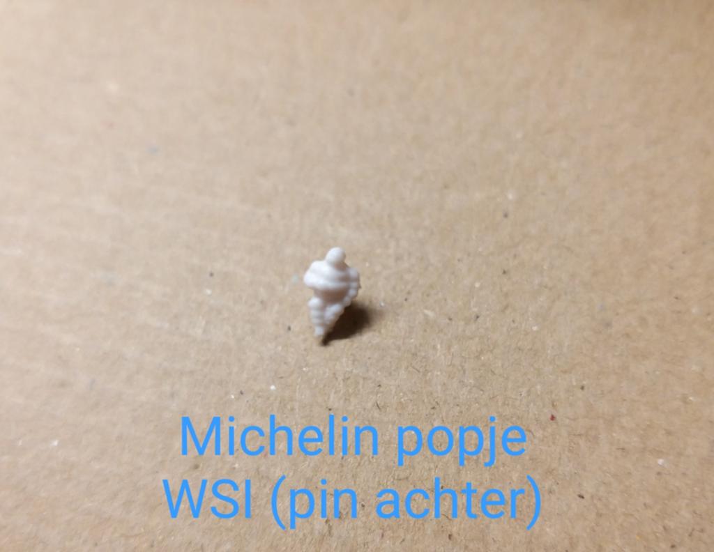 MICHELIN popje (WIT) bevestigingspin achter (WSI), Hobby en Vrije tijd, Modelauto's | 1:50, Ophalen of Verzenden, Nieuw, Bus of Vrachtwagen