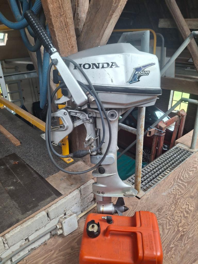 Honda 5 pk 4 takt, Ophalen of Verzenden, Zo goed als nieuw, Motor en Techniek, Motorboot