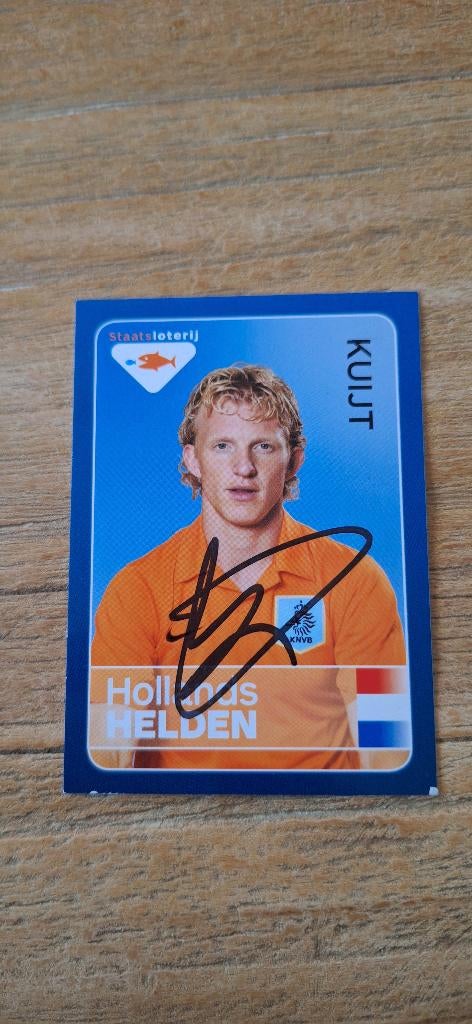 Trading card met handtekening; Dirk Kuyt # Feyenoord Utrecht, Ophalen of Verzenden, Nieuw, Feyenoord, Spelerskaart