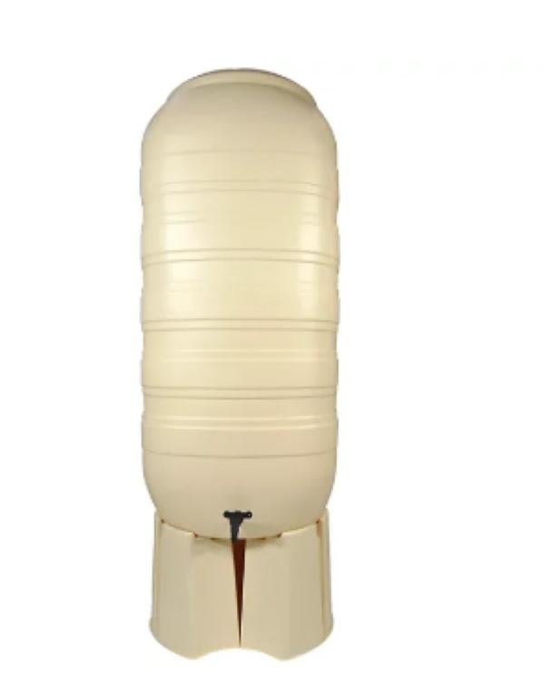 Regenton Nature 250 liter beige, Tuin en Terras, Regentonnen, Nieuw, Kunststof, 150 liter of meer, Met kraantje, Ophalen