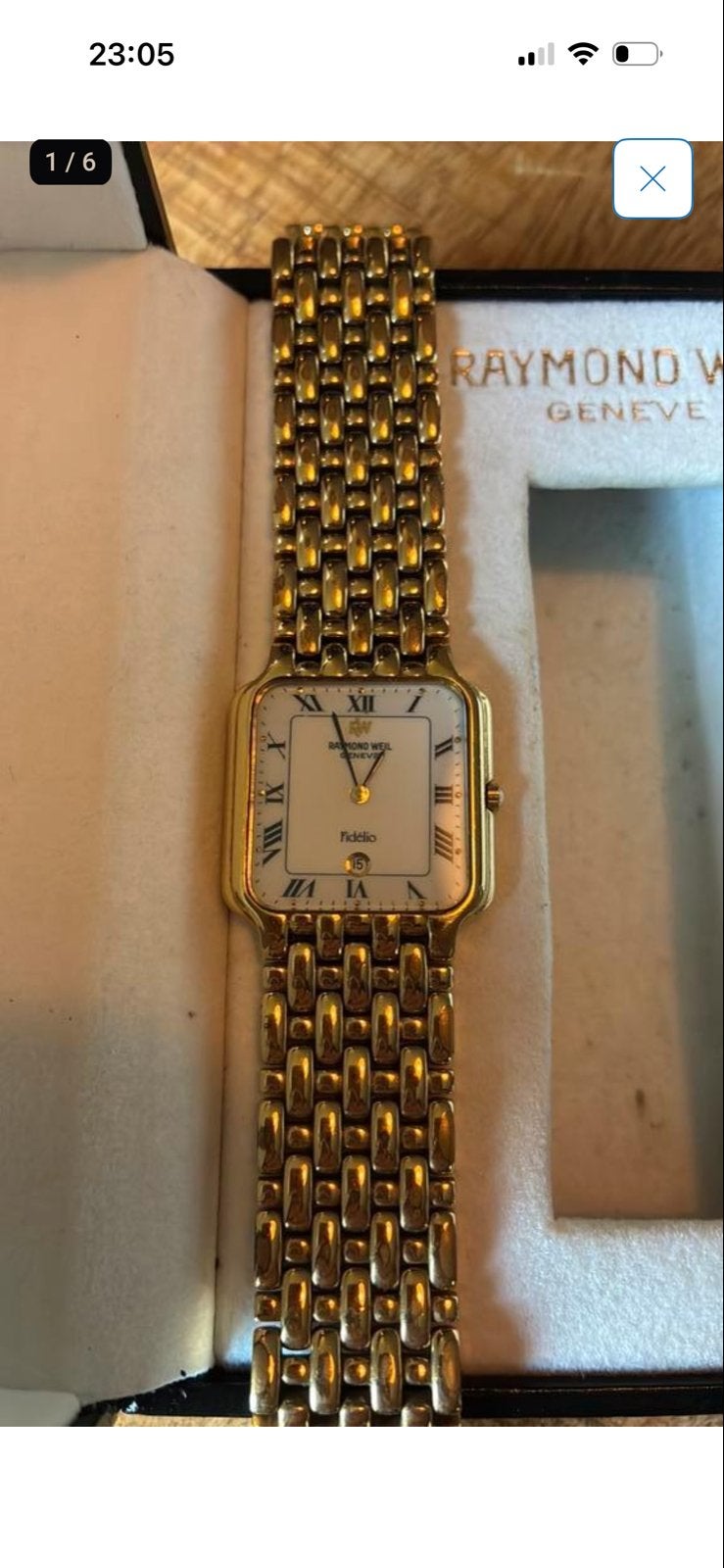 Raymond Weil Fidelio horloge - slotje defect, Sieraden, Tassen en Uiterlijk, Overige merken, Gebruikt, Polshorloge, Ophalen of Verzenden