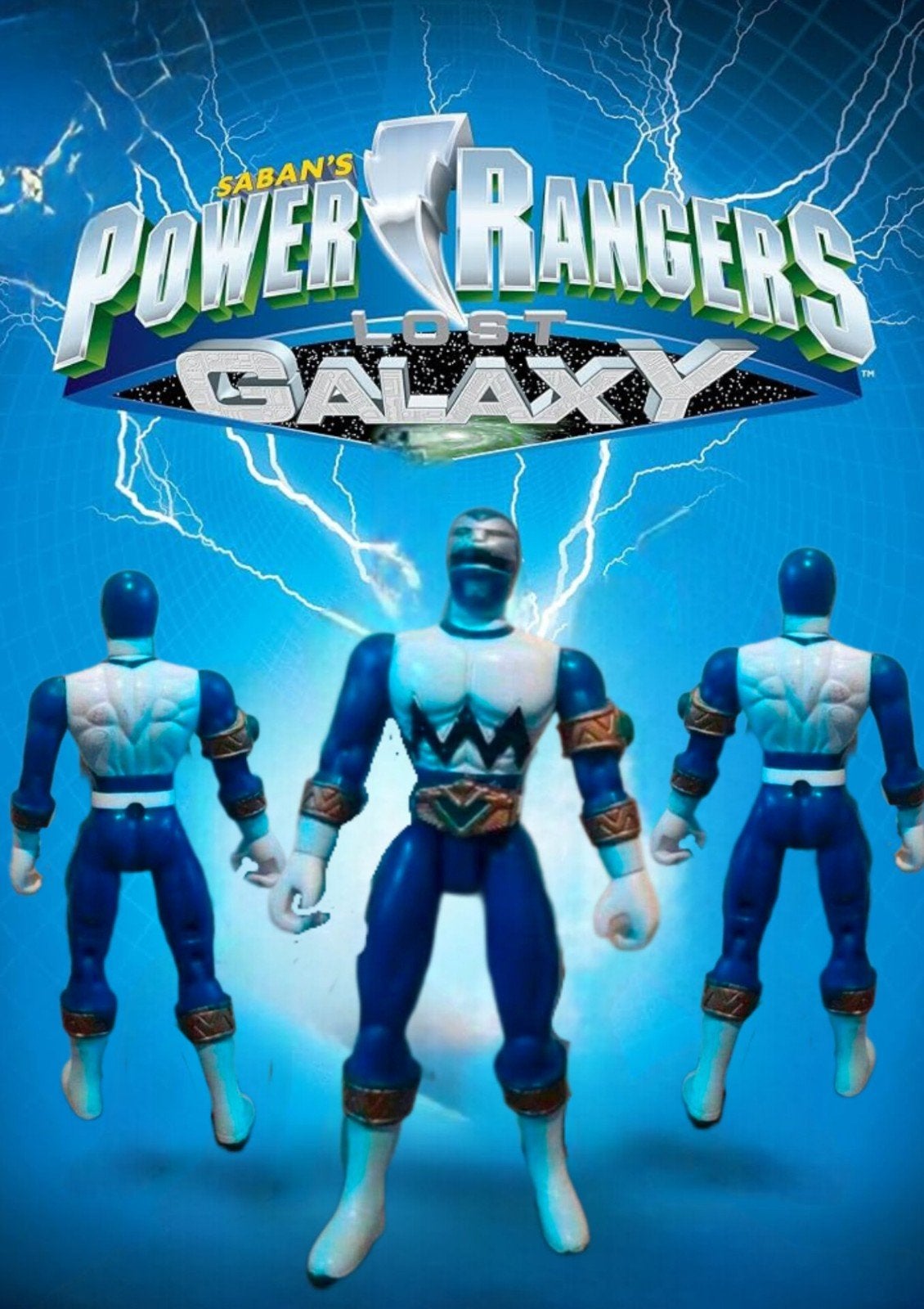 Blue Ranger van de serie Power Rangers Lost Galaxy, Ophalen of Verzenden, Gebruikt