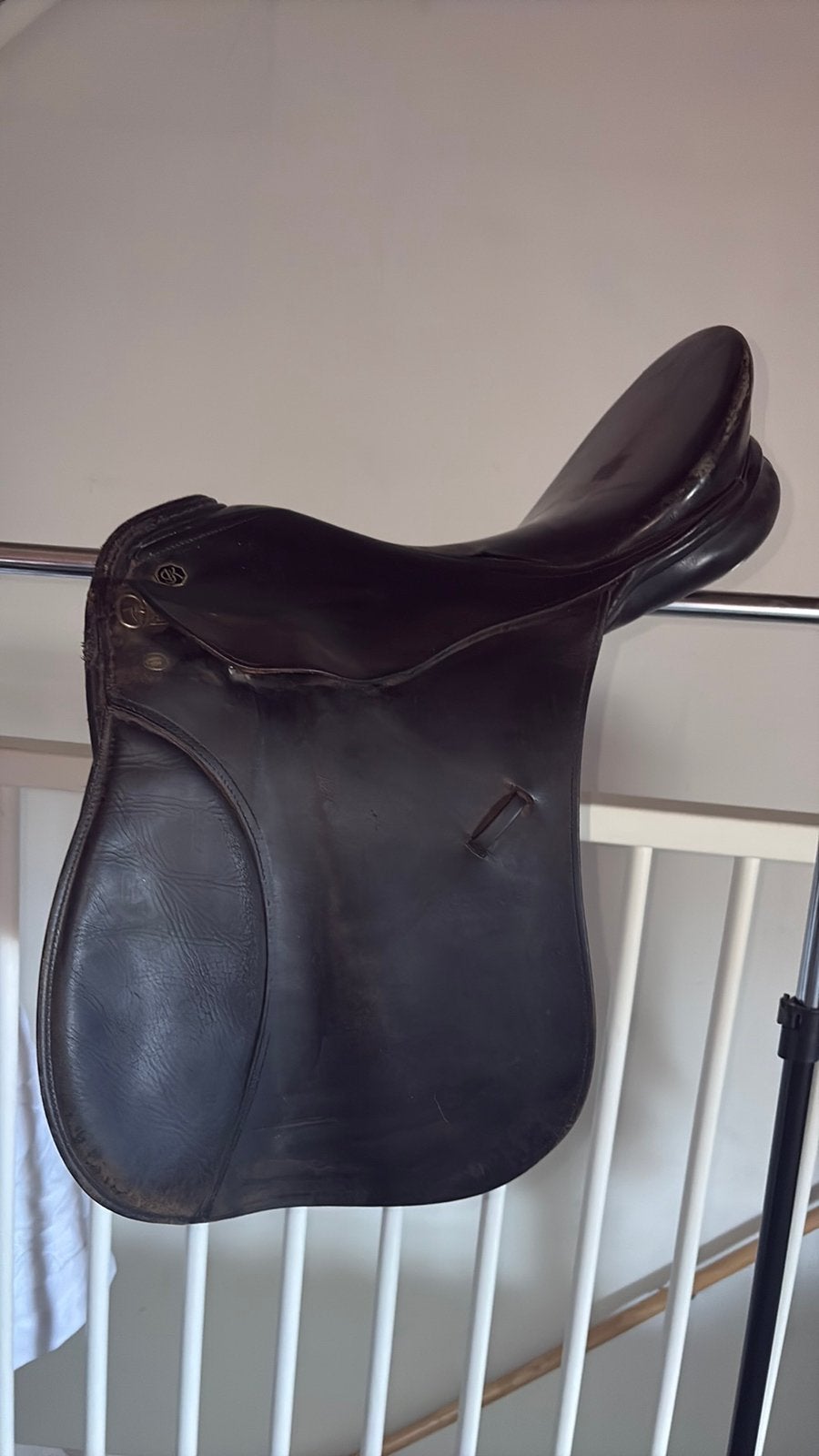 Authentiek Georg Kieffer Dressuurzadel – Maat 1(17/17.5 inch, Ophalen of Verzenden, Gebruikt, Dressuur