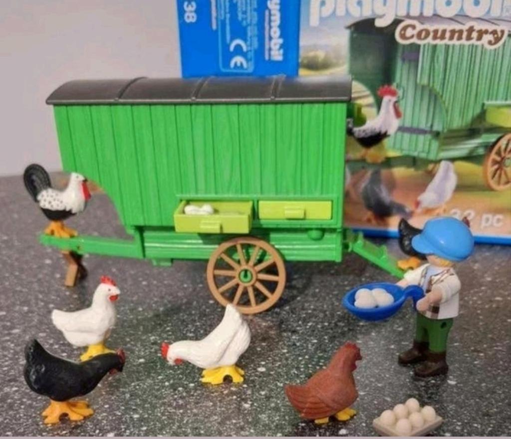 Playmobil country kippen en konijnenhok, Ophalen, Zo goed als nieuw, Complete set