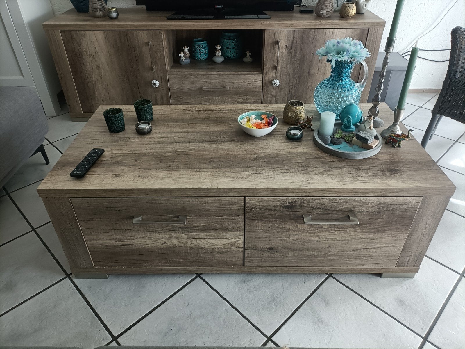 Pronto Salontafel en TV meubel set - Ook los te koop, Ophalen, Gebruikt, 150 tot 200 cm, Minder dan 100 cm