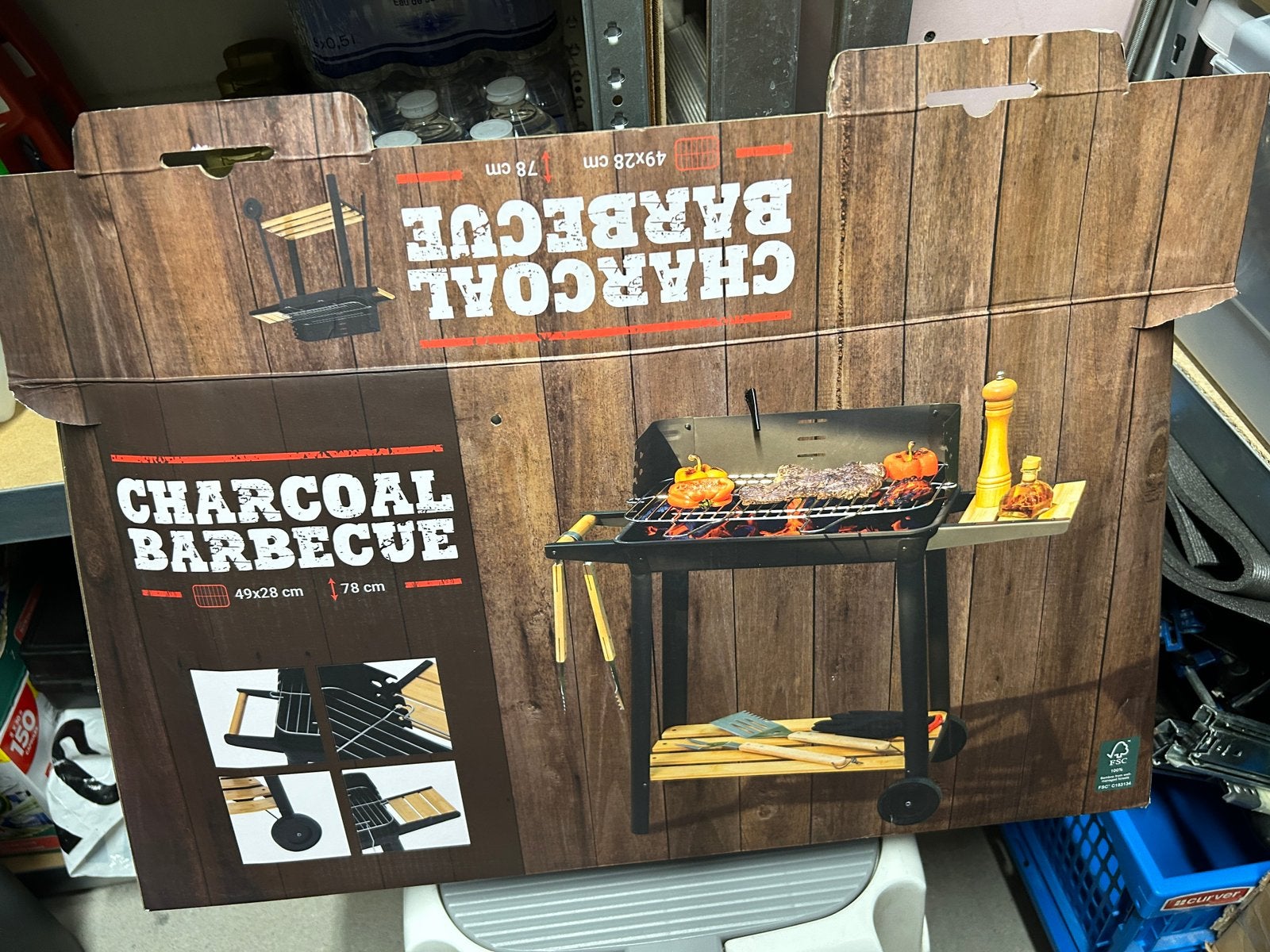 Barbeque voor houtskool, Tuin en Terras, Ophalen, Zo goed als nieuw