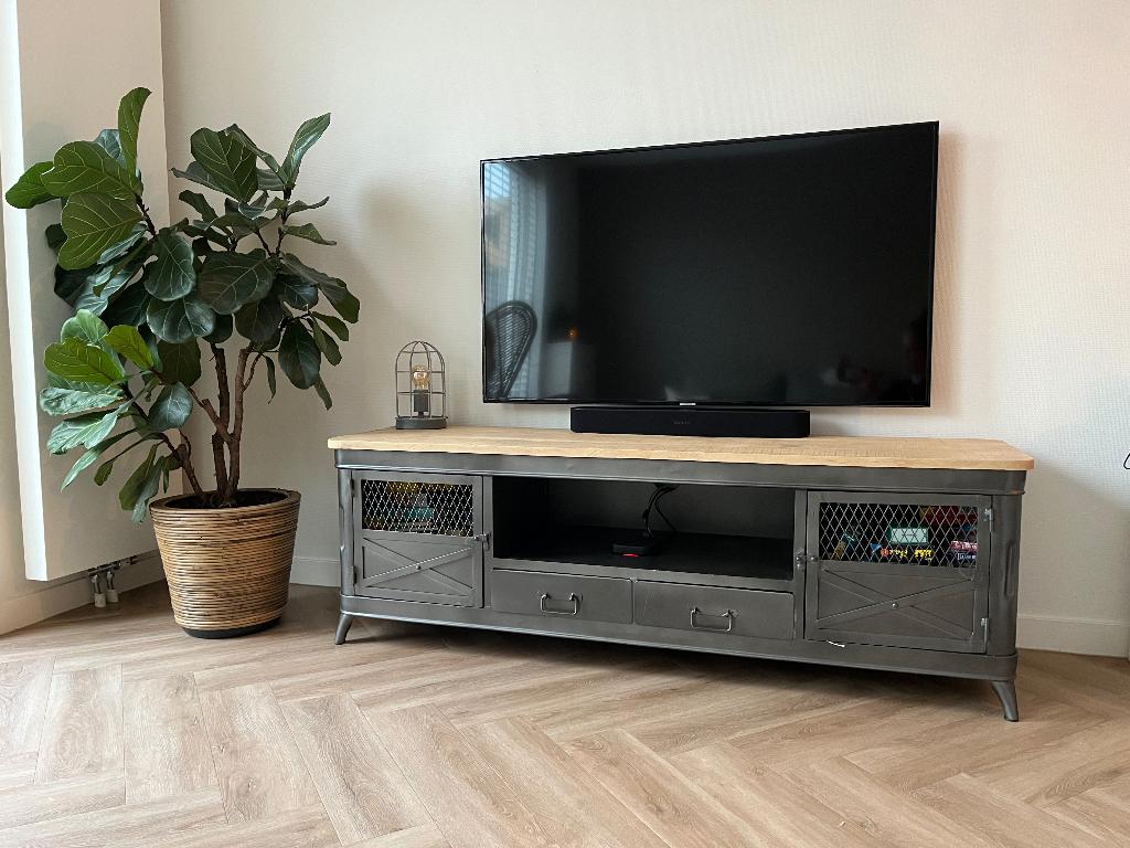 Tv meubel, Huis en Inrichting, Kasten | Televisiemeubels, Ophalen, Gebruikt, 150 tot 200 cm, Minder dan 100 cm