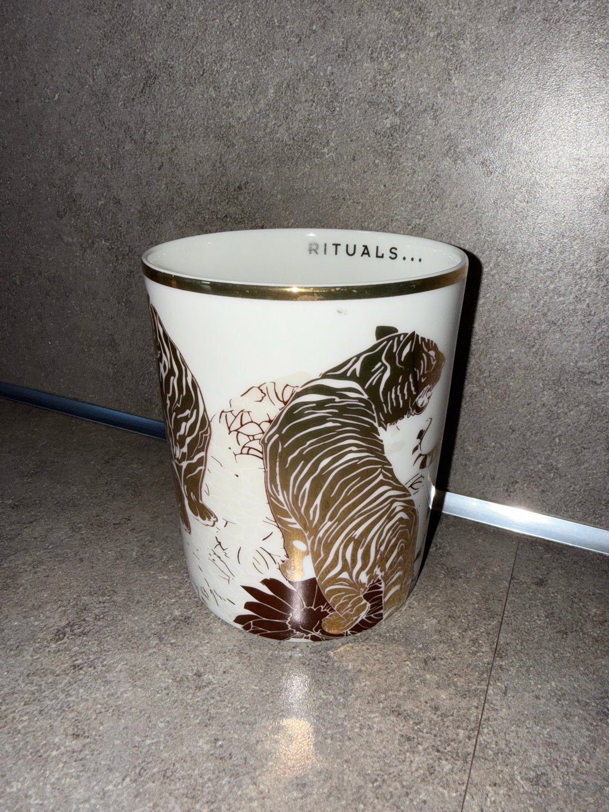Rituals kaarshouder, Nieuw, Ophalen of Verzenden, Steen/keramiek, Goud