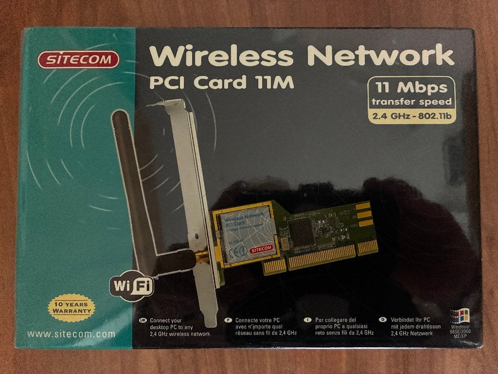 Wireless Network PCI Card  11MBPS, Ophalen of Verzenden, Nieuw, Sitecom