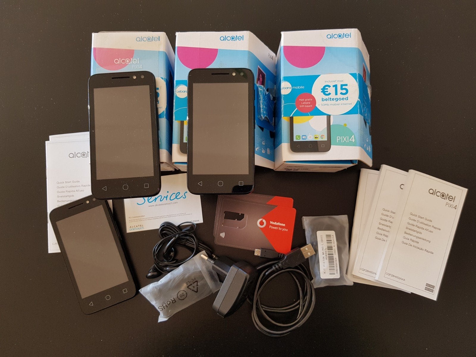 Alcatel pixi 4 mobiele telefoon 2 stuks, Verzenden, Gebruikt, Overige typen