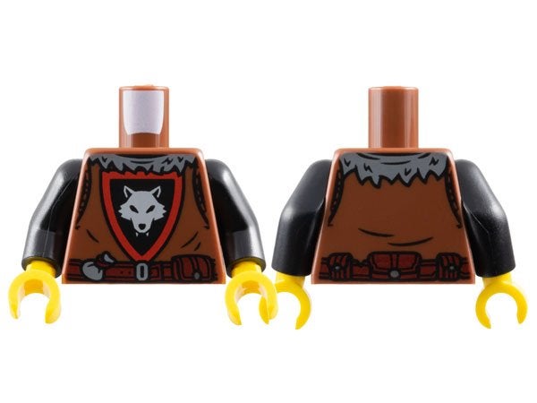 Lego Castle Minifig Torso Castle Wolfpack with Black and Red, Kinderen en Baby's, Speelgoed | Duplo en Lego, Lego, Nieuw, Ophalen of Verzenden