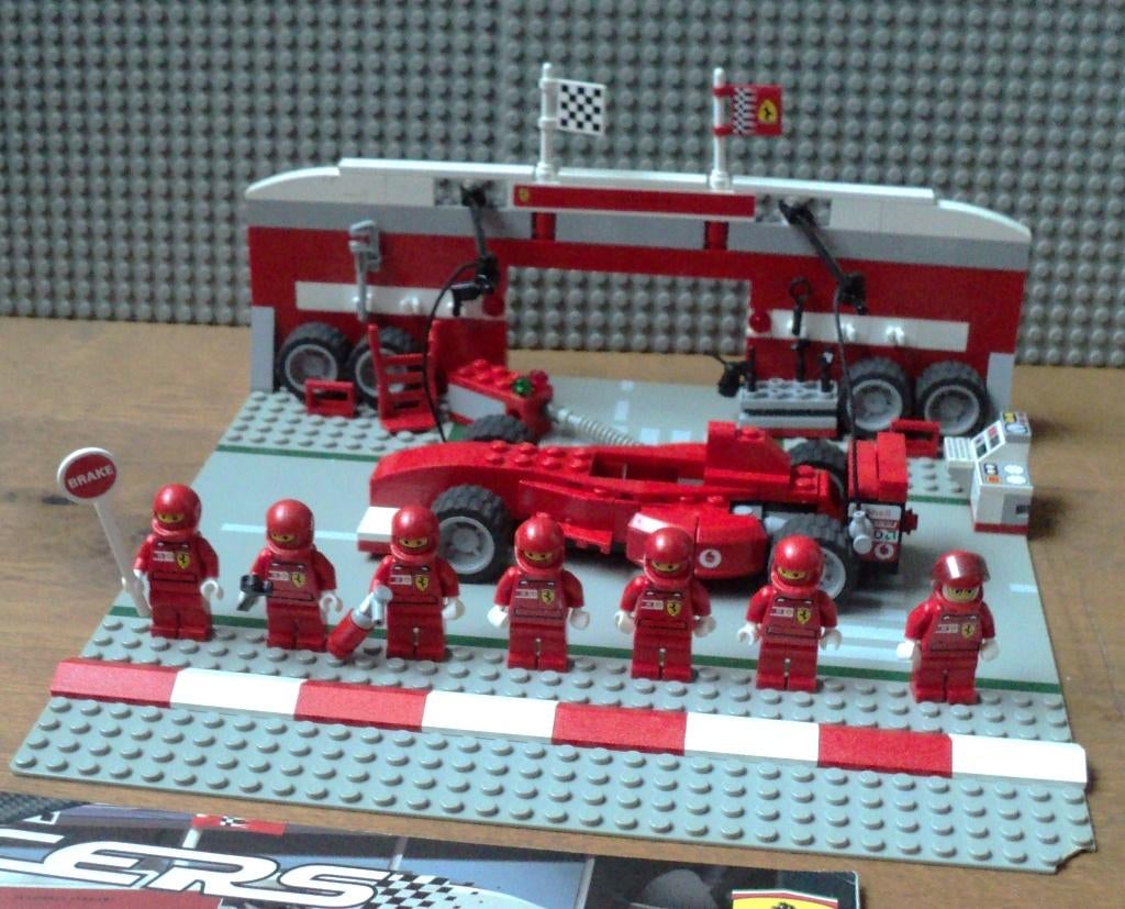 8375 (1) Ferrari F1 Pit Set, inclusief handleiding, Ophalen of Verzenden, Gebruikt
