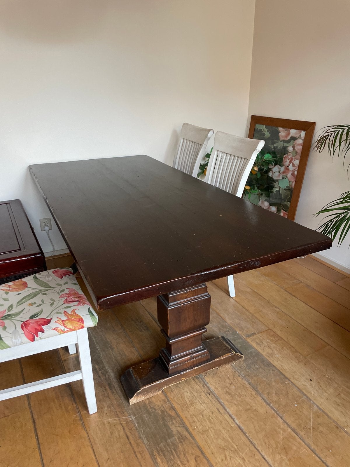Robuuste houten eettafel | ophalen in Leiden, Antiek en Kunst, Ophalen