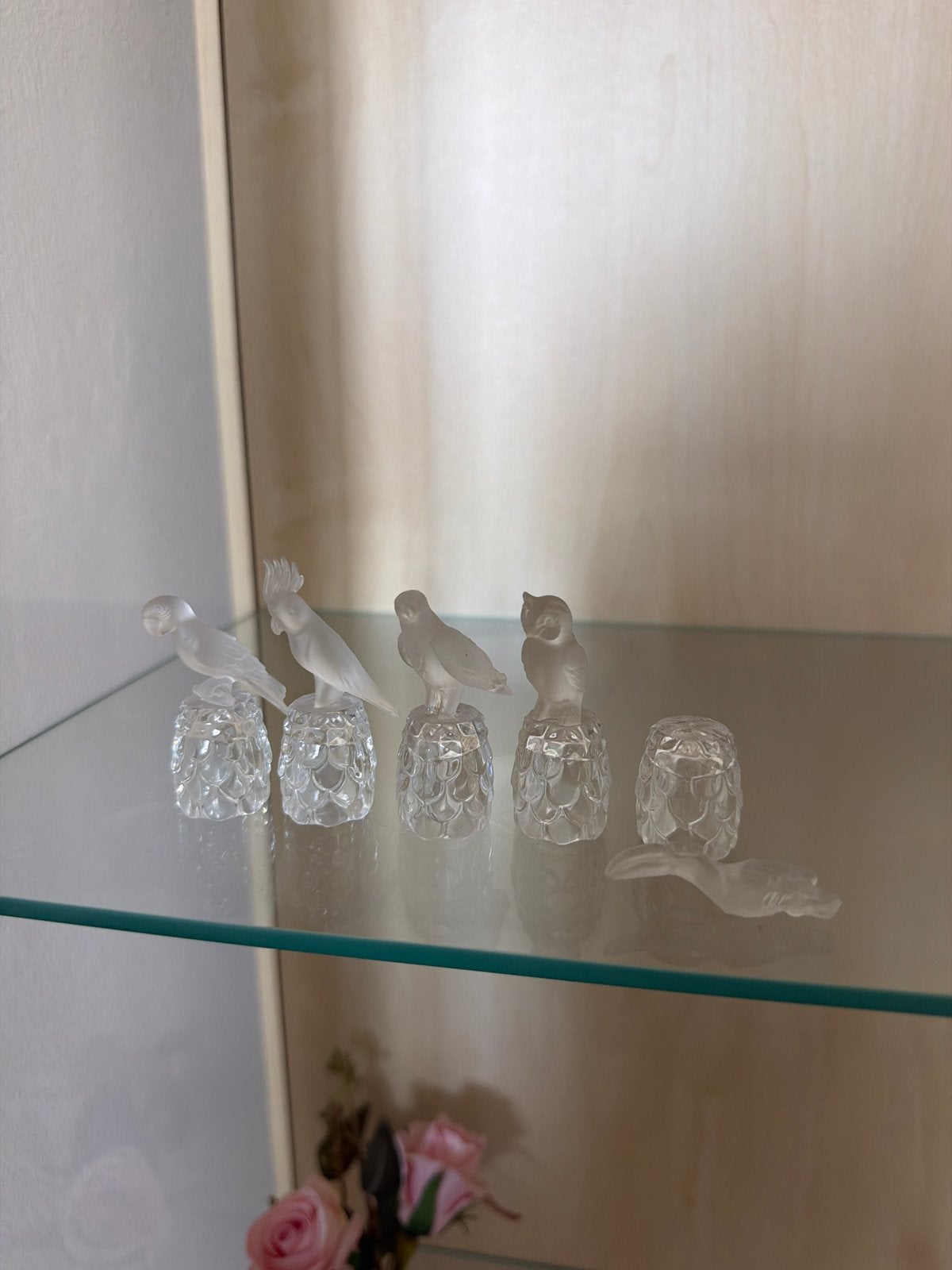 Swarovski Vogels Collectie - 4 van de 5 met 1 defect, Ophalen of Verzenden, Gebruikt, Vogel, Beeldje of Figuurtje