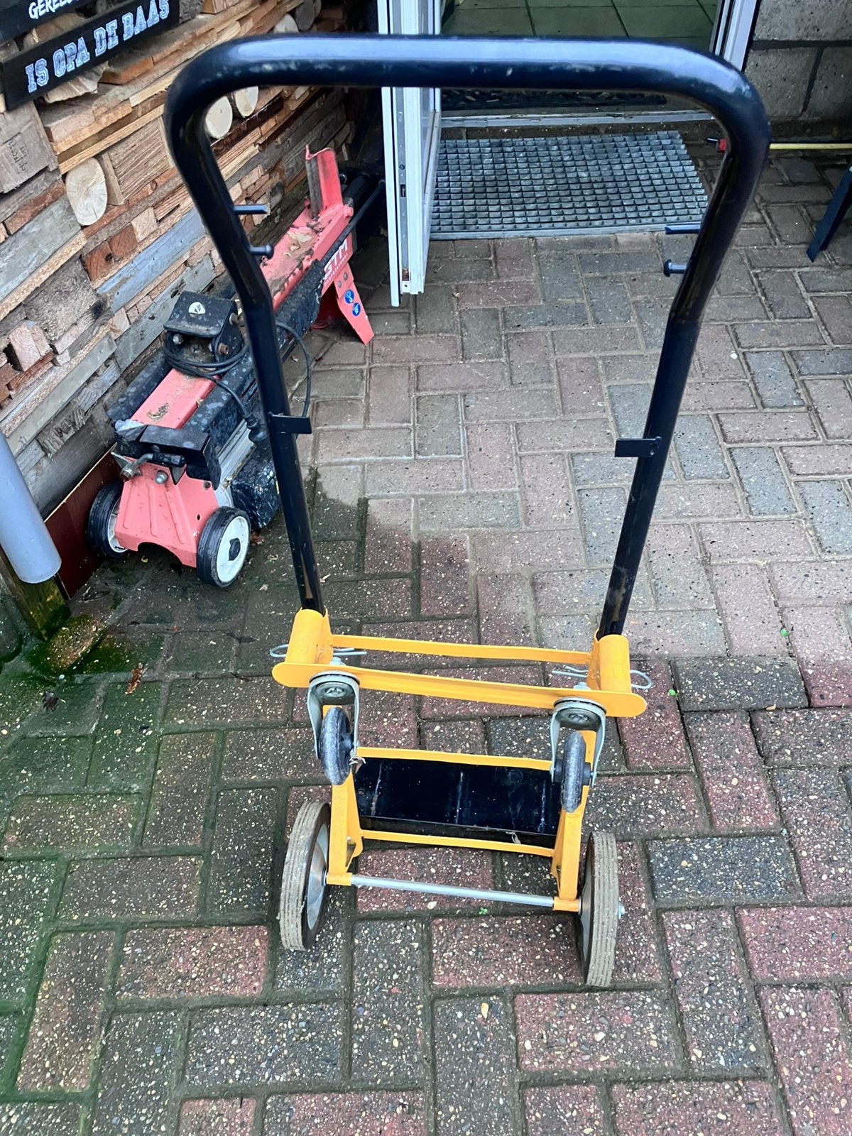 Mooie steekwagen met plateau, Ophalen, Gebruikt