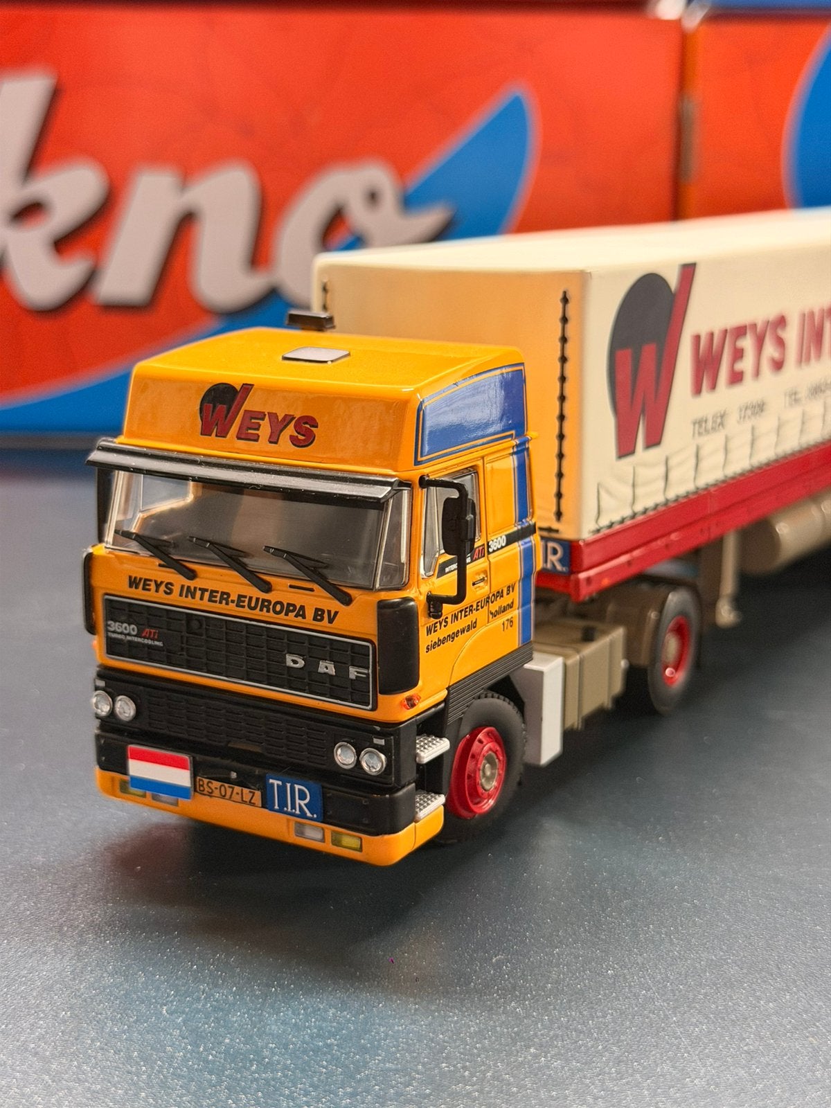 WSI DAF 3600 Weys Inter-Europa 1:50, Ophalen of Verzenden, Nieuw, Bus of Vrachtwagen, Wsi