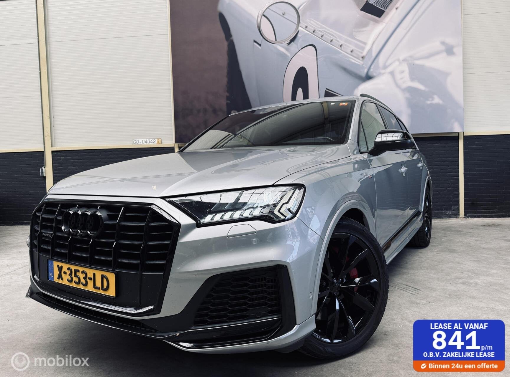 Audi Q7 60 TFSI e quattro|Panodak| 21inch|Trekhaak|Black|, Auto's, Gebruikt, 2995 cc, Plug-in hybride, Bedrijf