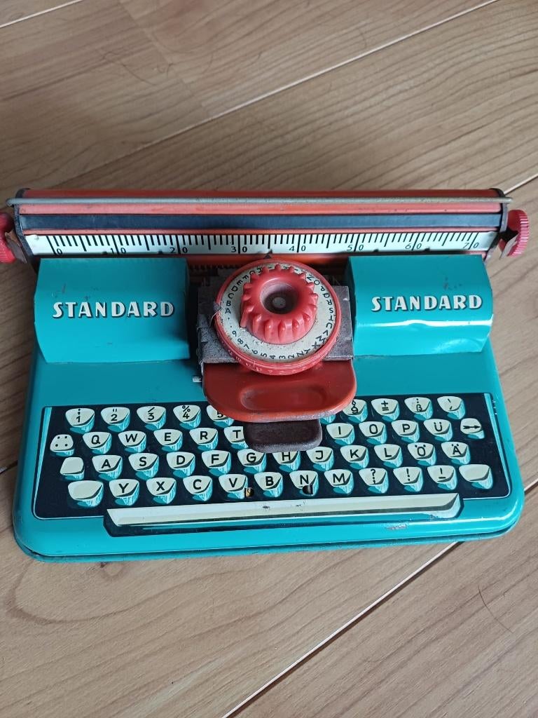 Antieke Kindertypmachine ( van blik), Ophalen, Gebruikt