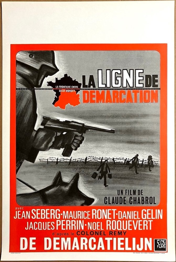 La Ligne de Démarcation (1966) - Originele filmposter, Verzenden, Zo goed als nieuw, A1 t/m A3, Film en Tv