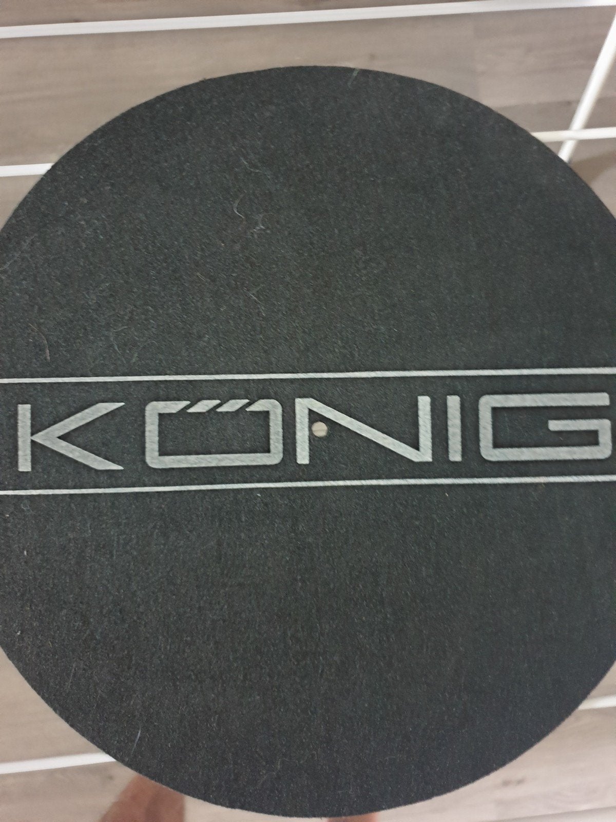 slipmat van Konig platenspeler, Ophalen of Verzenden, Gebruikt, Platenspeler-onderdeel, Overige merken